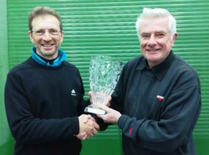 George Bolton - Golf Player of the month with trophy